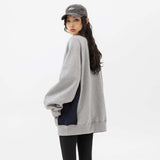 Unisex Hoodie Autumn Embroidery Stitching Sweater