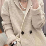 Women Knitted Cardigan Sweater Autumn and Winter Loose Knitwear