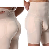 Men's Front Hole Back Hip Design Belly Contracting Boxer Shorts