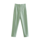 Women Sweatpants Straight Harlan Casual Suit Pants
