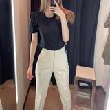 Women Sweatpants Summer Straight Harlan Casual Suit Pants
