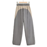 Women Sweatpants Overalls Retro Wide-Leg Pants