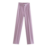 Women Sweatpants Casual Suit Pants Business Pants Fall Baggy Straight Trousers