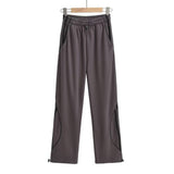 Women Sweatpants Striped Casual Pants Wide Leg Loose Ankle-Tied Sweatpants