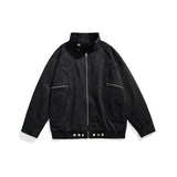 Unisex Jacket Vintage Spring and Autumn Coat Men's and Women's Casual Loose Lapel Jacket