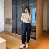 Women Sweatpants Summer Thin Breathable Casual Wide-Leg Pants Trousers