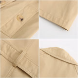 Women Trench Coat Long-Sleeved Lapel Coat