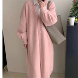 Women Knitwear Fall/Winter V-neck Sweater Coat Female Loose Knitted Cardigan