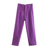Women Sweatpants Straight Harlan Casual Suit Pants