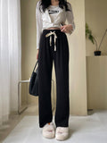 Women Sweatpants Autumn Straight Wide Leg Pants Harem Sweatpants